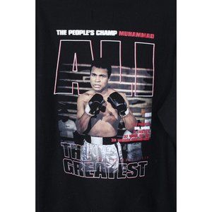 Muhamad Ali Thick Heavy Black XL Pullover Sweatshirt  Men's Hoodie